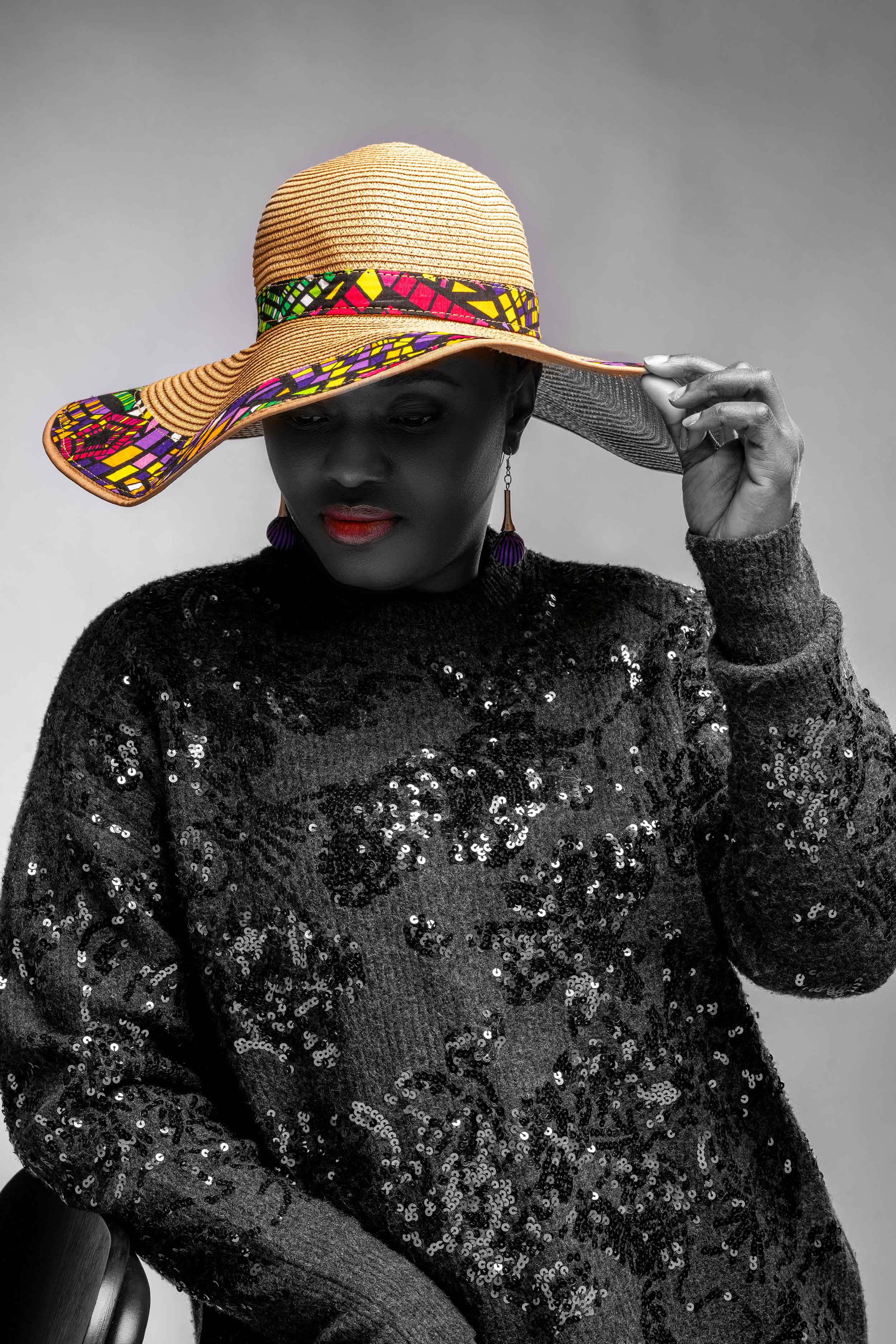 Editorial portrait shot at Creative Mike Studios